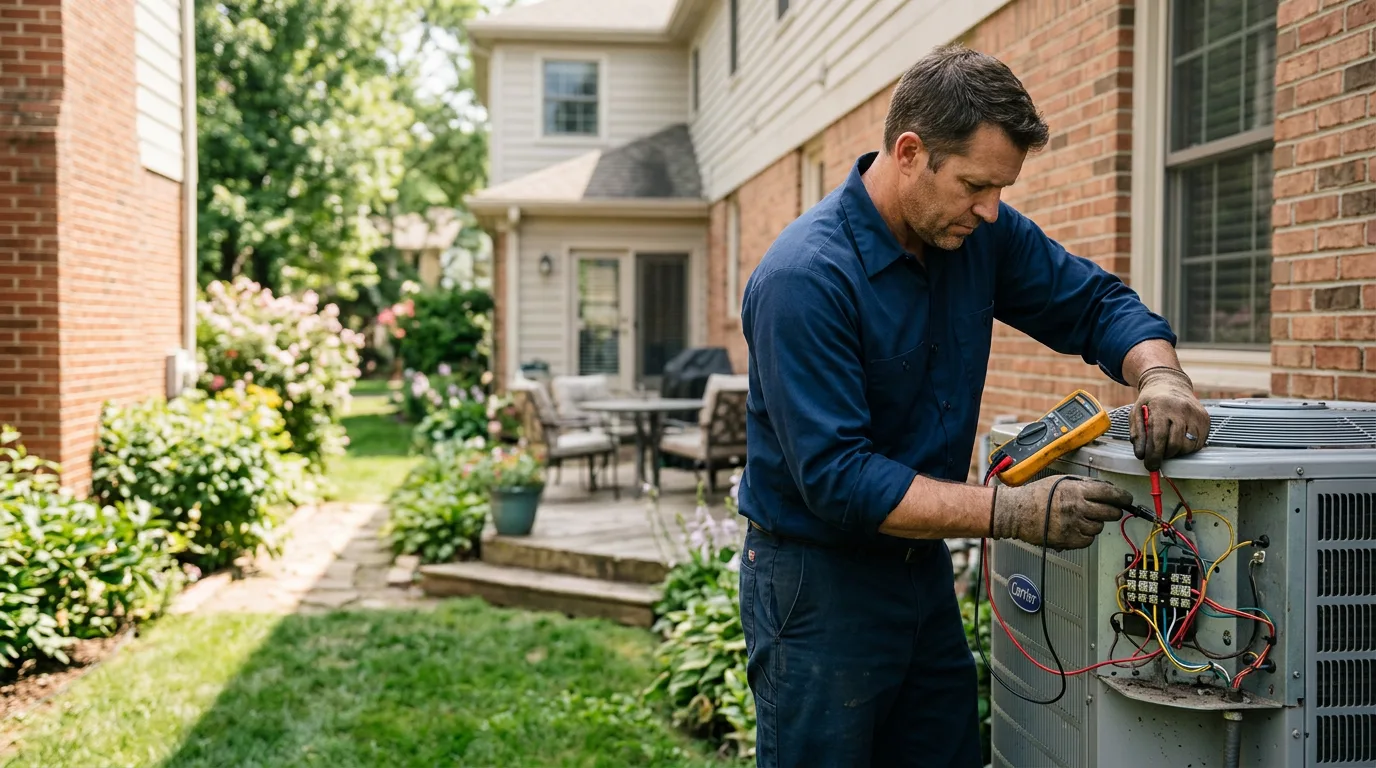 HVAC technician working near Flaxton, ND